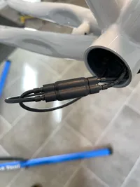 The EW-JC304 junction with all four Di2 wires plugged in