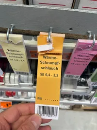 A sign indicating the type of shrink type
