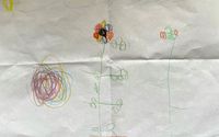 A withered flower, a flower, and krickelkrackel