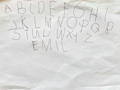 The alphabet, written by Emil