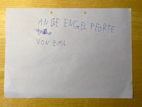 The list is addressed in german: An die Engelpforte von Emil
