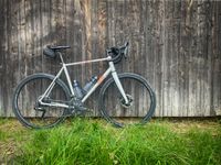 The Strael from the side in front of a dark wooden shed.